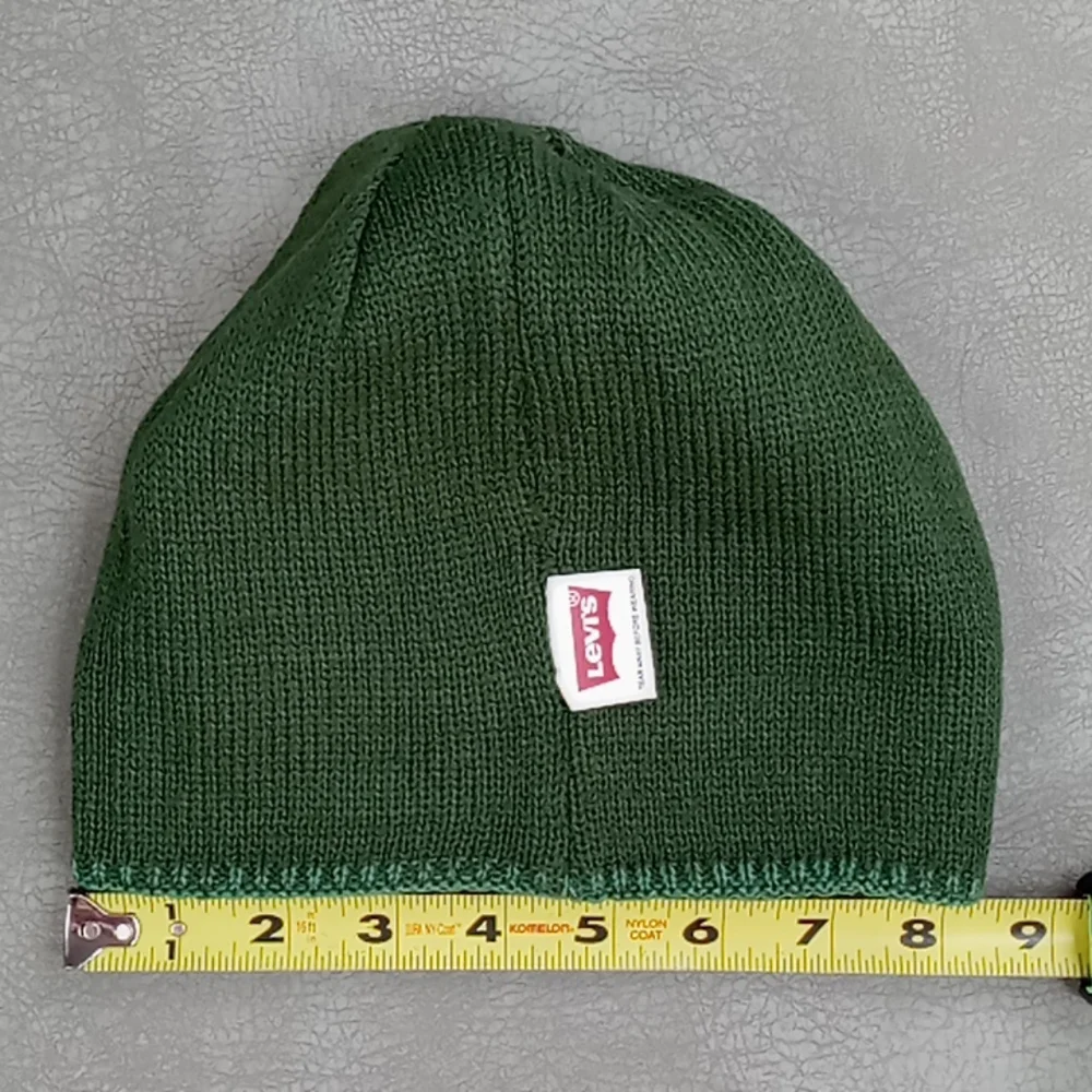 Levi's Reversible Beanie Hat Green NWT - Picture 7 of 10